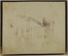 Lacock Abbey, South Front Towards Sharington's Tower, March 17, 1840. Creator: William Henry Fox Talbot.