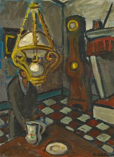 Intérieur avec chandelier. Creator: Chabaud, Auguste (1882-1955).