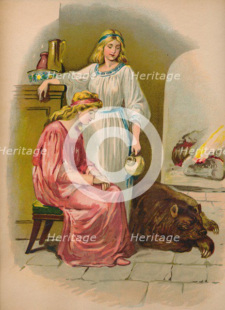 'Snow-white and Rose-red', 1903. Artist: Unknown.