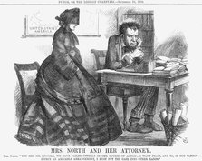 'Mrs. North and Her Attorney', 1864. Artist: John Tenniel