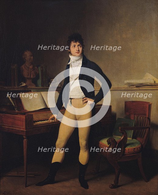 Portrait of the composer François-Adrien Boieldieu (1775-1834), 1800. Artist: Boilly, Louis-Léopold (1761-1845)
