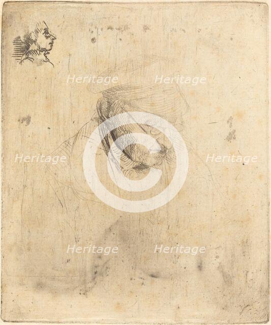 René-Hilaire de Gas, Grandfather of the Artist, 1856. Creator: Edgar Degas.