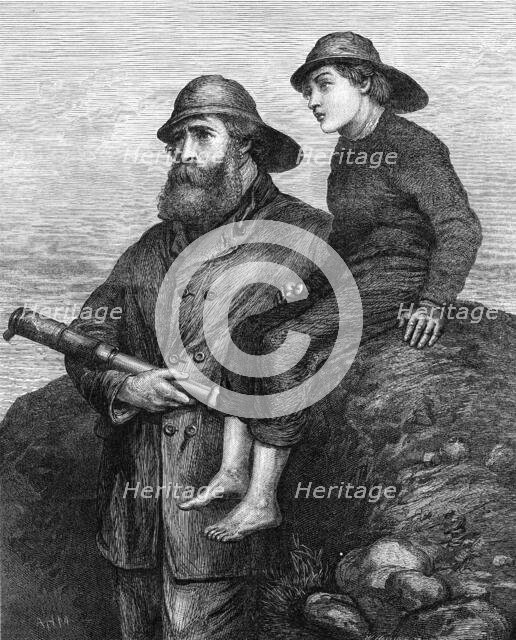 "A Pilot on the Look Out," by A. H. Marsh, 1871. Creator: William Hollidge.