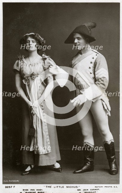 Iris Hoey and Jack Cannot, British actors, c1908.Artist: Rotary Photo