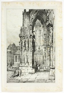 Ratisbonne Cathedral, 1833. Creator: Samuel Prout.