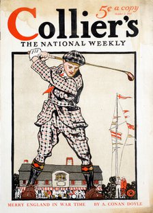 Cover of 'Collier's' magazine, October 2, 1915. Artist: Unknown