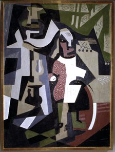 Composition with a personage', by Maria Blanchard, oil 1916.