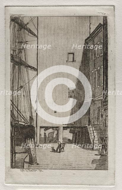 Ship and Elevator, 1878. Creator: Otto H. Bacher (American, 1856-1909).