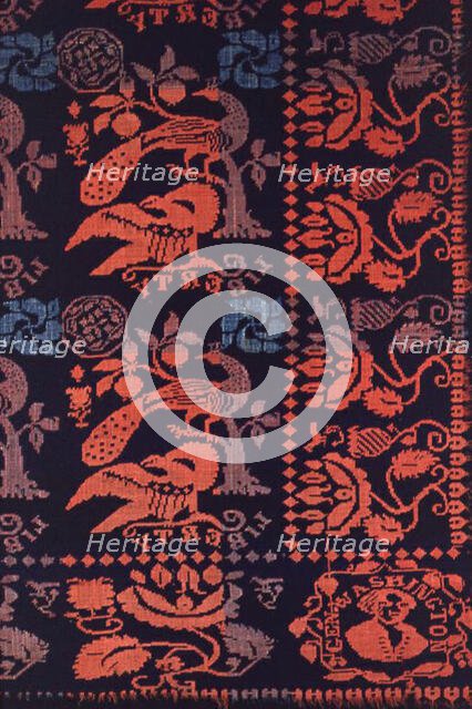 Coverlet, Ohio, 1840/45. Creator: Unknown.