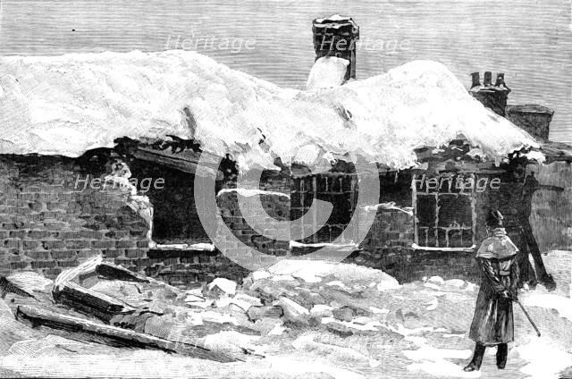 The scene of the explosion at Salford Barracks, 1881. Creator: Unknown.