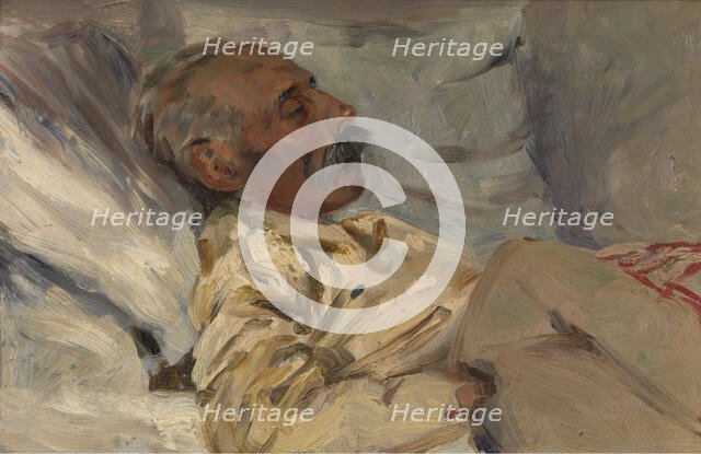 My Ill Grandfather, 1892. Creator: Henri Evenepoel.