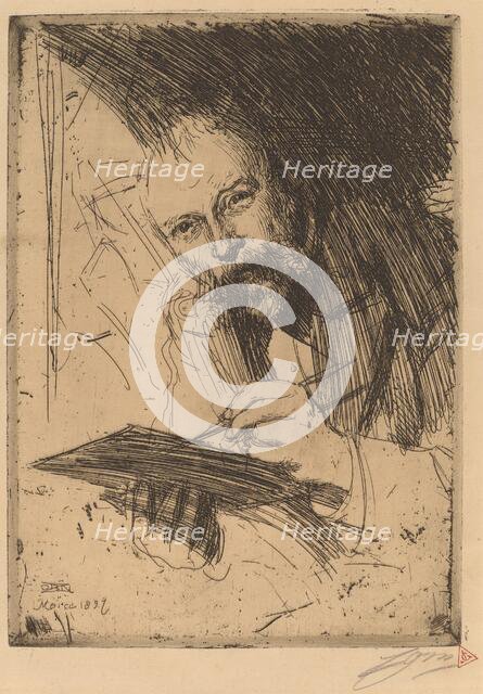 Carl Larsson, 1897. Creator: Anders Leonard Zorn.