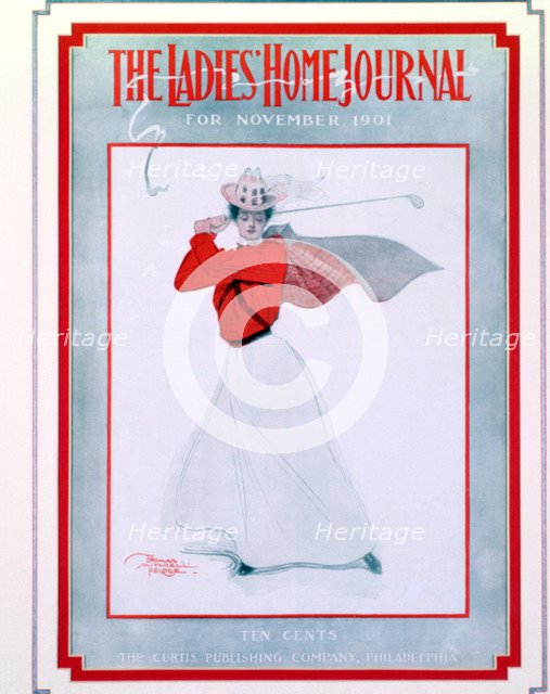 The Ladies Home Journal magazine cover, November 1901. Artist: Unknown