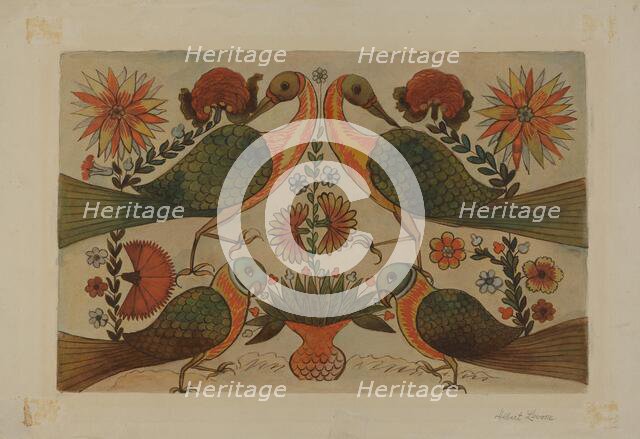 Watercolor Design, c. 1937. Creator: Albert J. Levone.