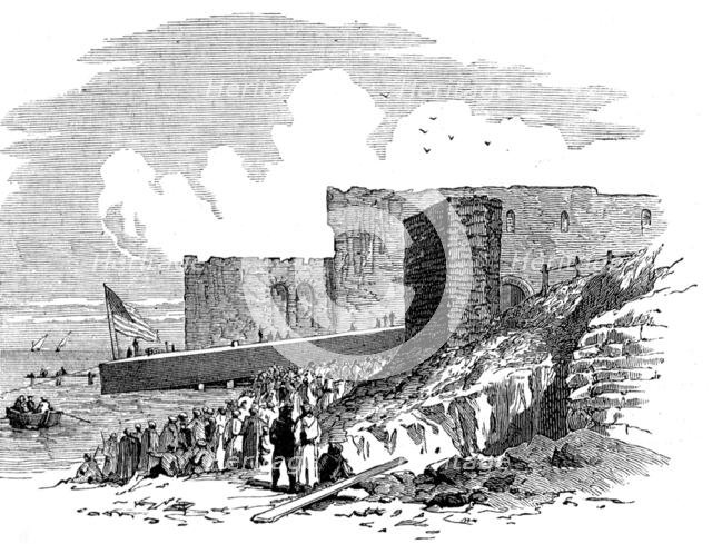 Removal of another obelisk from Alexandria, for transport to New York, 1880. Creator: Unknown.