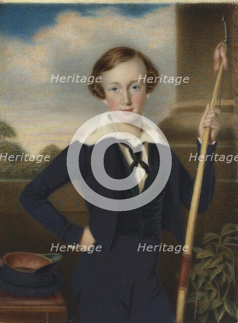 Portrait of Franz Joseph I of Austria, c1840. Creator: Daffinger, Moritz Michael (1790-1849).