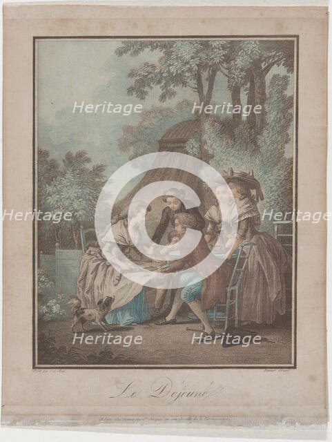 The Lunch, 1787-93. Creator: Louis Marin Bonnet.