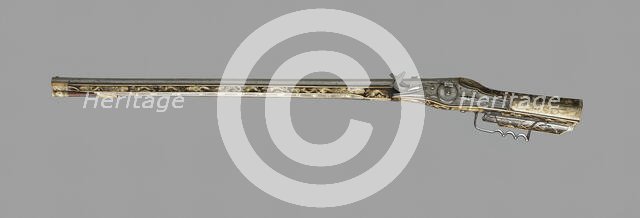 Wheellock Rifle of Archduke Charles of Styria, Graz, 1571. Creator: Hans Paumgartner.