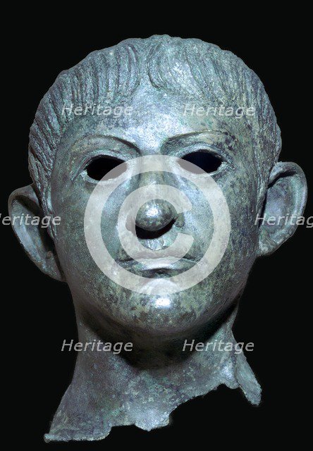 Head of the Emperor Claudius, Roman Britain, 1st century AD. Artist: Unknown