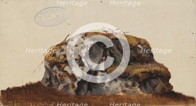 Stone, exercise, 1858. Creator: Magnus von Wright.