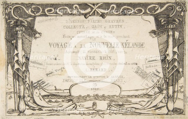 Cover: The Voyage to New Zealand (1842 - 46), 1866. Creator: Charles Meryon.