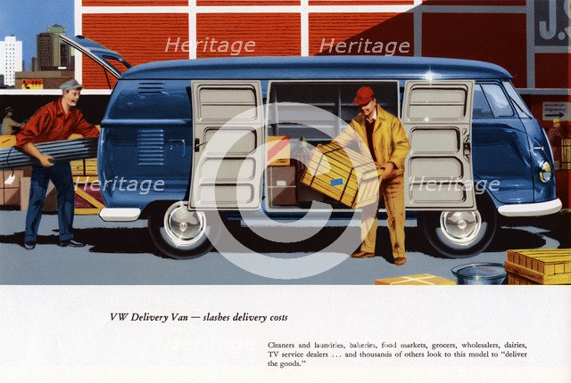 1960 Volkswagen commercial vehicle brochure Artist: Unknown.