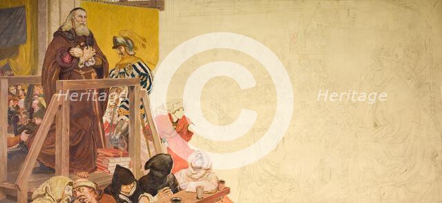 Wycliffe on His Trial, 1893. Creator: Ford Madox Brown.
