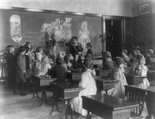 Elementary school class on American Indian culture, Washington, D.C., (1899?). Creator: Frances Benjamin Johnston.
