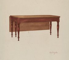 Table (Dining?), 1935/1942. Creator: George V. Vezolles.