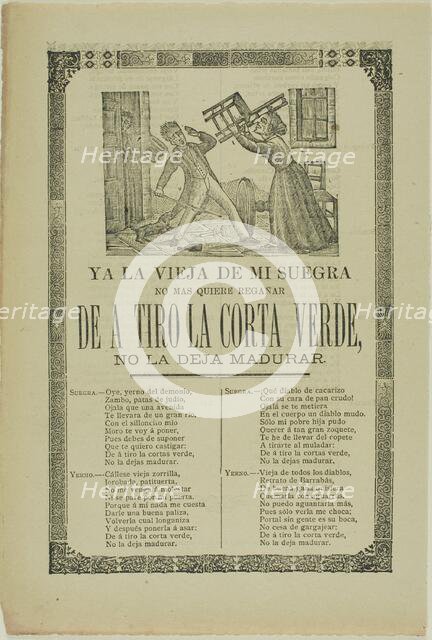 Now My Old Mother-in-Law..., n.d. Creator: Manuel Manilla.