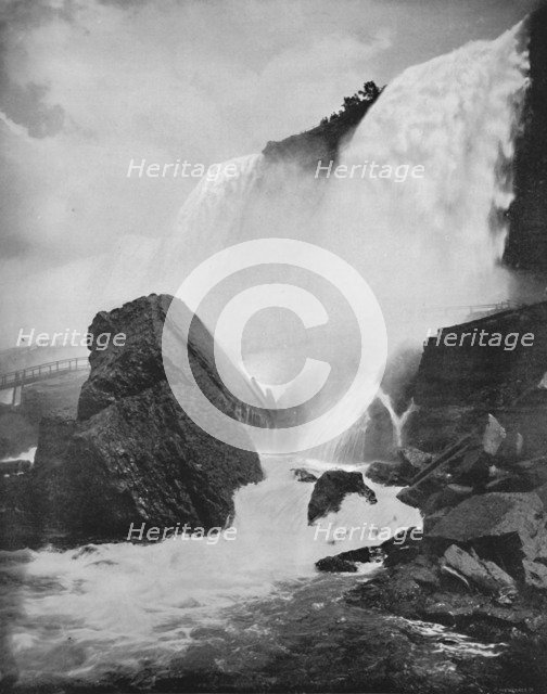 'The Rocks Beneath the American Fall', 19th century. Artist: Unknown.