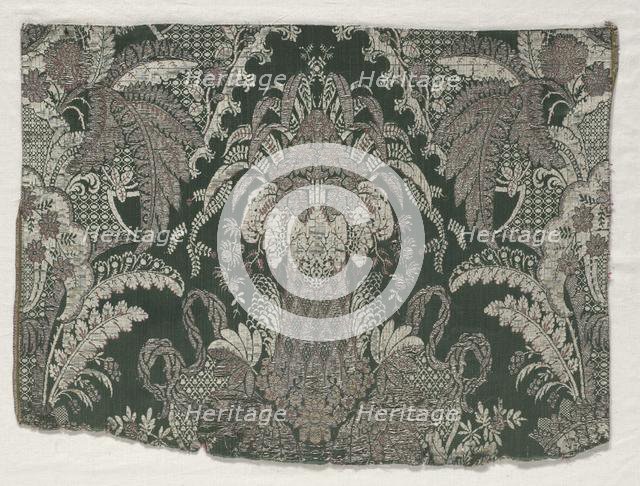 Brocade Fragment, early 1700s. Creator: Unknown.