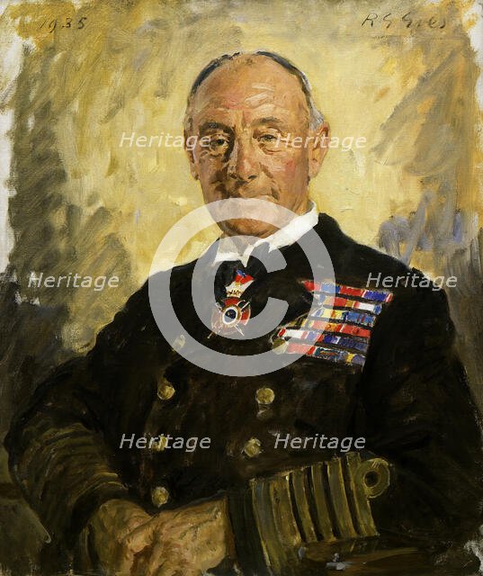 Portrait of Earl Jellicoe, 1935. Creator: Reginald Grenville Eves.