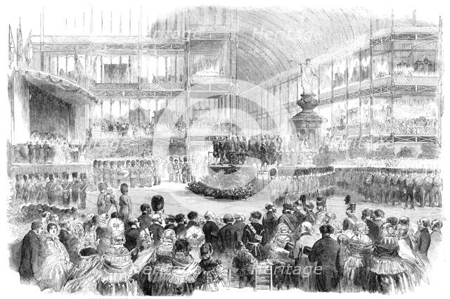 Inauguration of the Peace Trophy and Scutari Monument at the Crystal Palace, 1856.  Creator: Unknown.