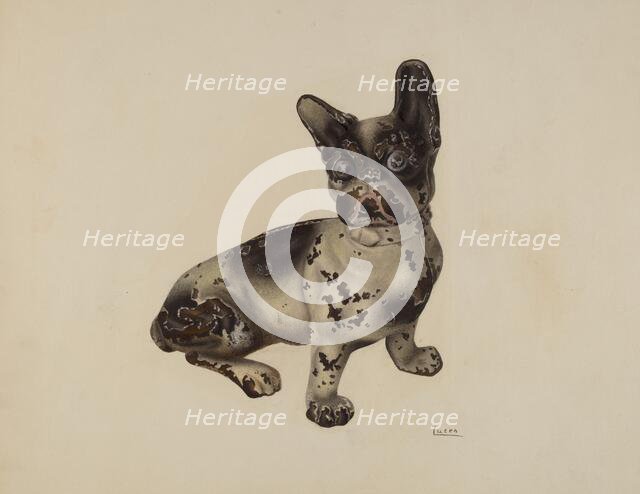 Door Stop, c. 1939. Creator: Winifred Luten.