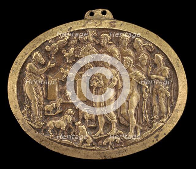 Noah Entering the Ark, mid 15th century. Creator: Unknown.