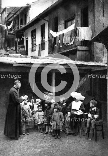 Christian propaganda, Paris, 1931.Artist: Ernest Flammarion