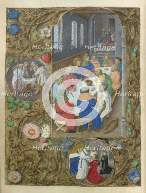 The Last Supper, c1495.  Creator: Master of the Dresden Prayer Book.