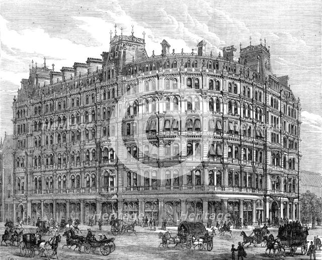 The new Grand Hotel, Charing-Cross (on the site of Northumberland House), 1880. Creator: Unknown.