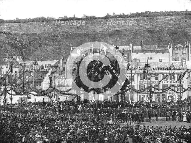 ''The Unveiling of the Queen's Statue in Jersey', 1890. Creator: Unknown.