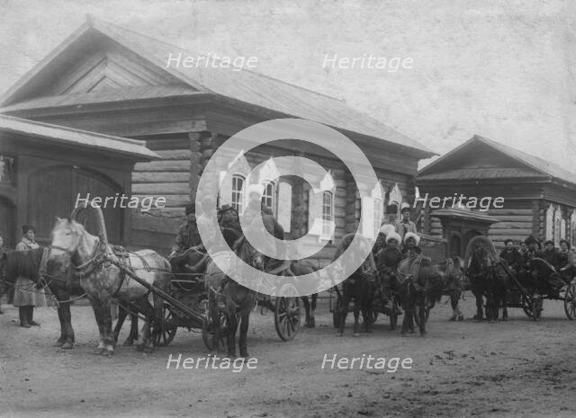 Holiday festivities, 1900. Creator: Unknown.