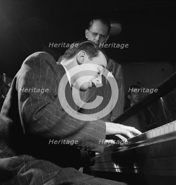 Portrait of Ralph Burns, Bill Harris, and Dave Tough, Three Deuces, New York, N.Y., ca. Apr. 1947. Creator: William Paul Gottlieb.