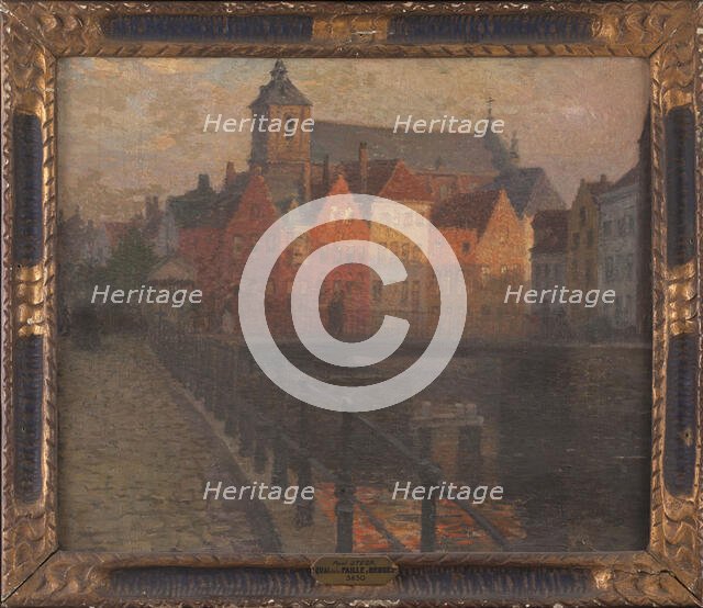 Quai de la Paille in Bruges. Creator: Paul Albert Steck.