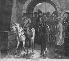 Napoleon Rode Away With A Small Suite Through St. Peter's Gate, 1902. Artist: William Barnes Wollen.
