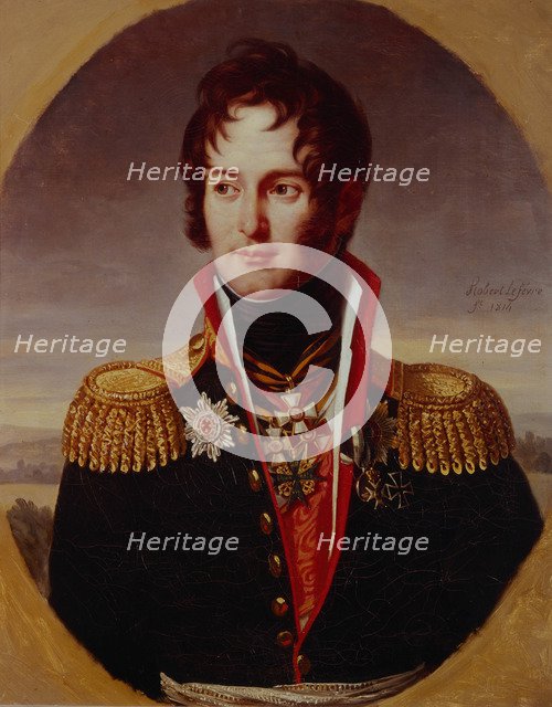 Portrait of Pyotr Alexandrovich Chicherin (1778-1848), 1814. Artist: Lefévre, Robert (1756-1830)