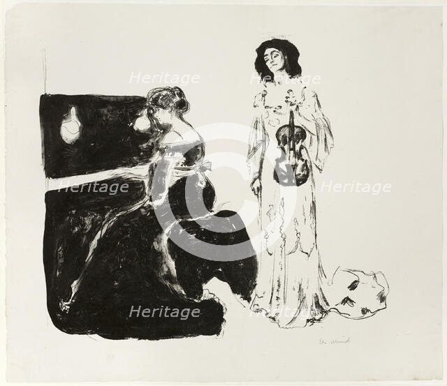 The Violin Concert, 1903. Creator: Edvard Munch.