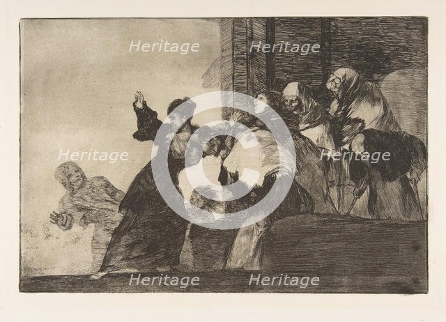 Plate 11 from the 'Disparates': Poor Folly, ca. 1816-23 (published 1864). Creator: Francisco Goya.