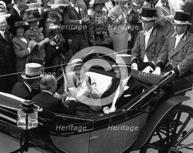Queen Elizabeth II with the Duke of Edinburgh. Artist: Unknown