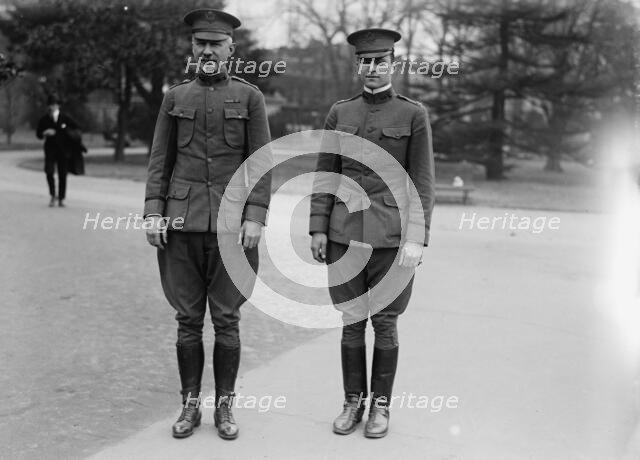 Maj. Gen. Peyton C. March, U.S.A., Chief of Staff, left, 1918. Creator: Harris & Ewing.