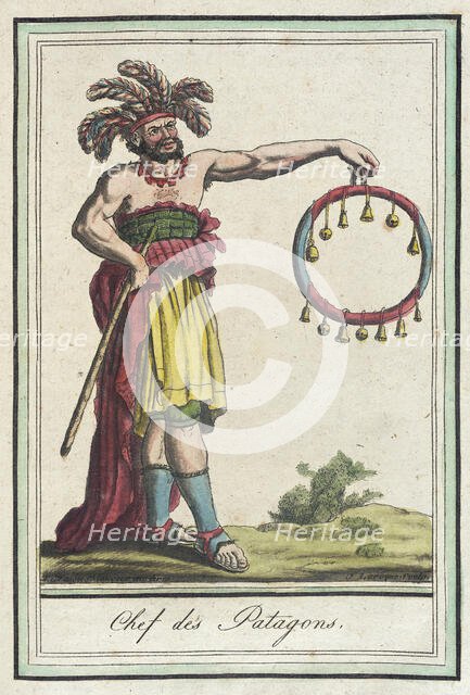 Costumes de Différents Pays, 'Chef des Patagons', c1797. Creators: Jacques Grasset de Saint-Sauveur, LF Labrousse.